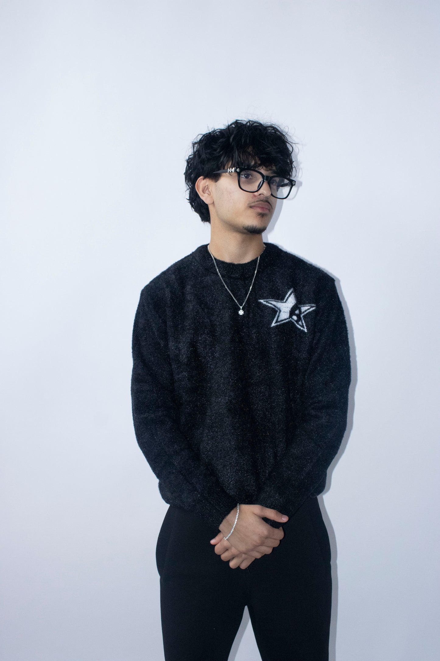 MOHAIR SWEATER - BLACK