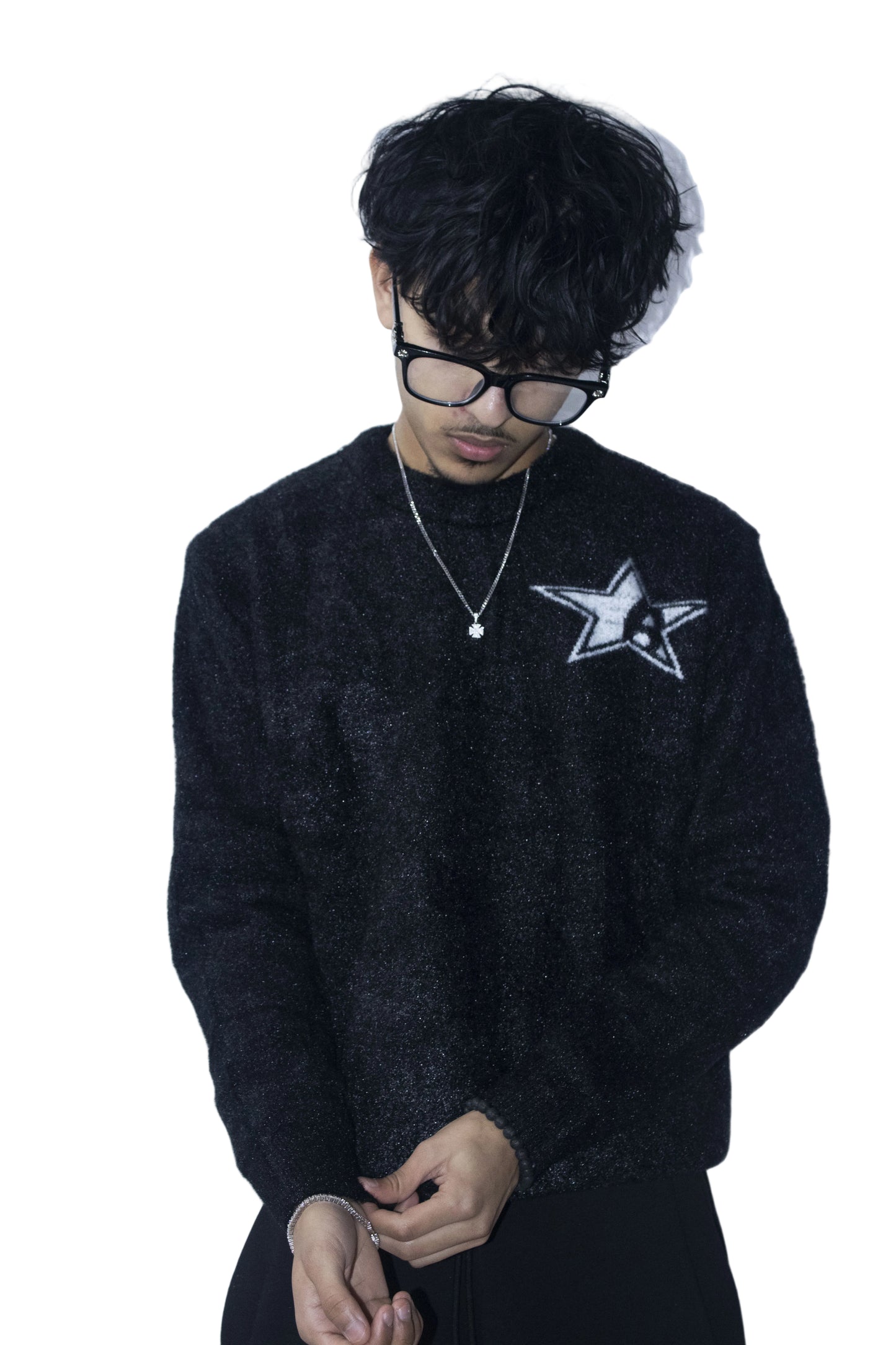 MOHAIR SWEATER - BLACK