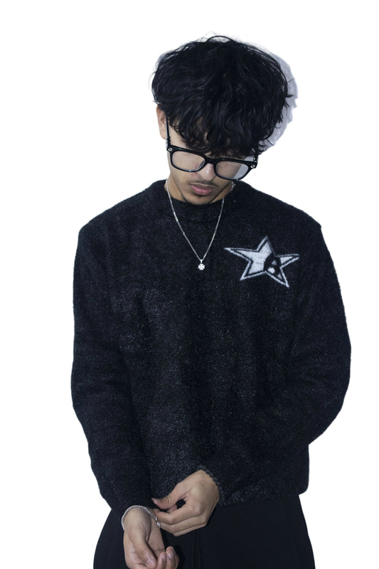 MOHAIR SWEATER - BLACK