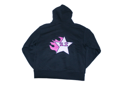 SCORCHII HOODIE - BLACK/FLAMING PINK