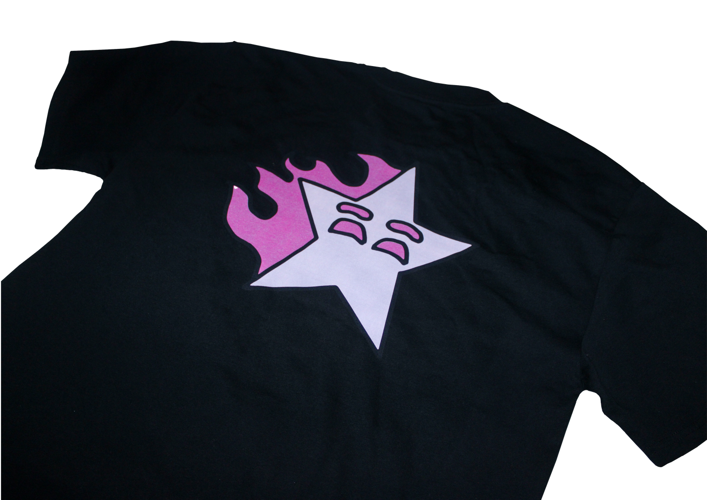 SCORCHII T-SHIRT - BLACK/FLAMING PINK