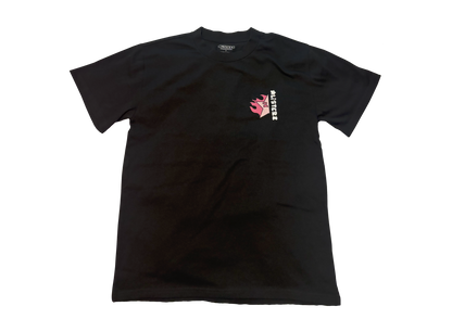 SCORCHII T-SHIRT - BLACK/FLAMING PINK