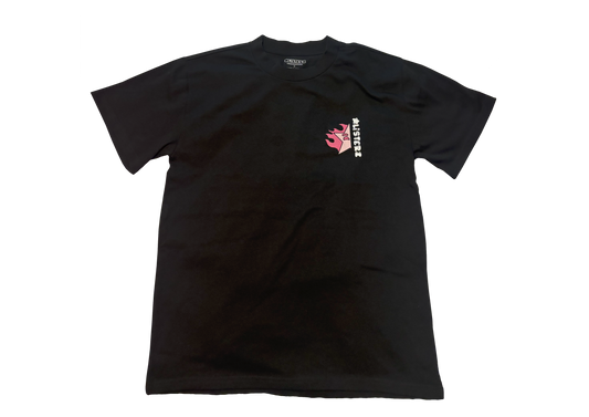 SCORCHII T-SHIRT - BLACK/FLAMING PINK