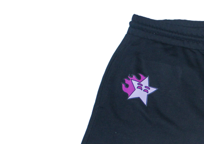 SCORCHII SHORTS - BLACK/FLAMING PINK