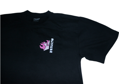 SCORCHII T-SHIRT - BLACK/FLAMING PINK