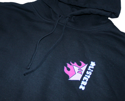 SCORCHII HOODIE - BLACK/FLAMING PINK